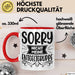 Humor Tasse Geschenk Kollegen Sorry Nicht Meine Entgeltgruppe Kaffee-Becher Rot Trendation