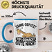 Zähne Geputzt Pipi Gemacht Gute Nacht Tee-Tasse Geschenk Kaffee-Becher Blau Trendation