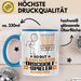 Discgolf-Spieler Geschenk Tasse So Gut Kann Nur Ein Discgolf-Spieler Aussehen Geschenkidee Kaffee-Becher Blau Trendation