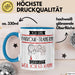Parkour-Trainerin Tasse Geschenk Ich Bin Parkour-Trainerin Warum Weil Ich Es Kann Geschenkidee Geburtstag Blau Trendation