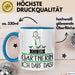Geschenk für Gärtnerin Tasse Lustige Geschenkidee Geburtstag Ich Bin Gärtnerin Ich Darf Das Blau Trendation