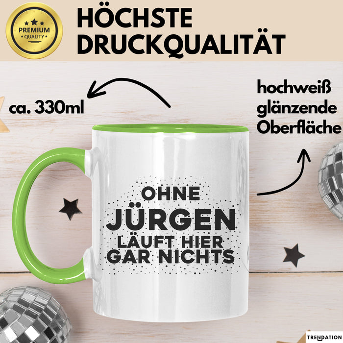 Juergen Tasse Ohne Juergen Laeuft Hier Gar Nichts Geschenk