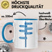 Büroarbeit Kollege Abschied Tasse Geschenk Lustige Geschenkidee Spruch Bye Bye Alles Gute Blau Trendation