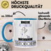 Tierforscherin Tasse Geschenk Becher Stark Attraktiv Furchtlos Tierforscherin Lustige Geschenkidee Blau Trendation