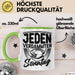 American Football Tasse Geschenk Jeden verdammten Sonntag American Football-Spieler Geschenkidee Kaffee-Becher Grün Trendation