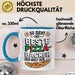 Pizzabäcker Tasse Geschenk Bester Pizzabäcker für Koch Blau Trendation