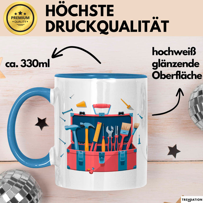 Heimwerker Fan Tasse Geschenkidee für DIY Liebhaber Blau Trendation