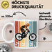 Tasse SIEBEN Grafik RetroStil Geschenkidee 7. Geburtstag Jungs Weiß Trendation