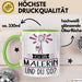 Malerin Tasse Geschenk Ich Bin Malerin Und Du So Geschenkidee Lustiger Spruch Becher Grün Trendation