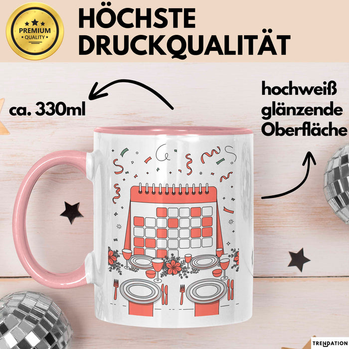 Event Planer Tasse Geschenk Lustige Geschenkidee Spruch Für Party Profis Rosa Trendation