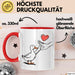 Ente Tier Liebe Herz Tasse Geschenk Lustige Geschenkidee Spruch Rot Trendation
