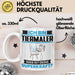 Tiermaler Tasse Geschenk für Tiermaler Geburtstag Lustiger Spruch Kaffee-Becher Was Ist Deine Superkraft Weiß Trendation