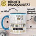 Athletin Geschenk Tasse Becher Die Frau Die Allen Kann Geschenkidee für eine Athletin Lustig Blau Trendation