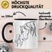 Pferde Tierliebhaber Mädchen Tasse Geschenk Lustige Geschenkidee Spruch Schwarz Trendation