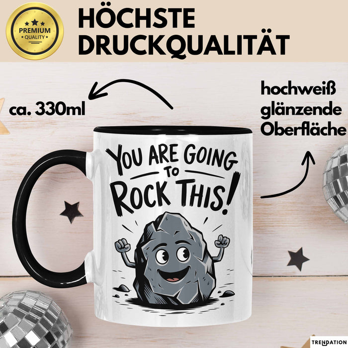 Motivierend Inspirierend Tasse Geschenk Lustige Geschenkidee Spruch Du Wirst Das Rocken Trendation