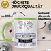 Taekwondo-Kämpferin Geschenk Tasse Becher Die Frau Die Allen Kann Geschenkidee für eine Taekwondo-Kämpferin Lustig Grün Trendation
