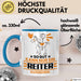 Reiter Geschenk Tasse So Gut Kann Nur Ein Reiter Aussehen Geschenkidee Kaffee-Becher Blau Trendation