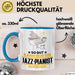 Jazz-Pianist Geschenk Tasse So Gut Kann Nur Ein Jazz-Pianist Aussehen Geschenkidee Kaffee-Becher Blau Trendation