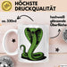Reptil Schlange Tier Tasse Geschenk Lustige Geschenkidee Spruch Weiß Trendation
