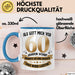 60. Geburtstag Tasse Geschenk Lustige Geschenkidee Spruch Als Gott Mich Vor 60 Jahren Schuf Blau Trendation