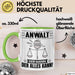 Anwalt Tasse Geschenk für Anwalt Der Mann Der Alles Kann Geschenkidee zum Geburtstag Grün Trendation