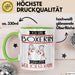 Boxerin Tasse Geschenk Ich Bin Boxerin Warum Weil Ich Es Kann Geschenkidee Geburtstag Grün Trendation