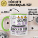 Dirigentin Tasse Geschenk Lustig Abstand Halten Hochleistungs-Dirigentin Mit Drang Zur Perfektion Bei Der Arbeit Grün Trendation