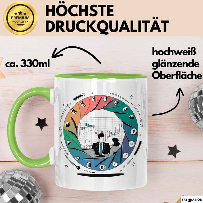 Forex Trader Tasse Geschenk Lustige Geschenkidee Spruch Für Währungs Analysten Grün Trendation