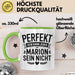 Marion Tasse Geschenk Perfekt Sein Kann Jeder Geschenkidee Geburtstag Grün Trendation