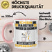 Haustier-Modedesigner Tasse Geschenk für Haustier-Modedesigner Geburtstag Lustiger Spruch Kaffee-Becher Was Ist Deine Superkraft Rosa Trendation