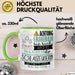 Schlagzeugerin Tasse Geschenk Lustiger Spruch Bitte Erheben Sie Sich Seine Majestät Die Schlagzeugerin Betritt Den Raum Grün Trendation
