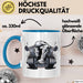 Fitness Enthusiast Tasse Geschenkidee für Fitnessliebhaber Blau Trendation