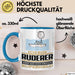 Ruderer Geschenk Tasse Ich Bin Ruderer Aber Sag Doch Einfach Superheld Lustige Geschenkdiee für Ruderer Kaffee-Becher Blau Trendation