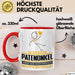 Patenonkel Geschenk Tasse Ich Bin Patenonkel Aber Sag Doch Einfach Superheld Lustige Geschenkdiee für Patenonkel Kaffee-Becher Rot Trendation