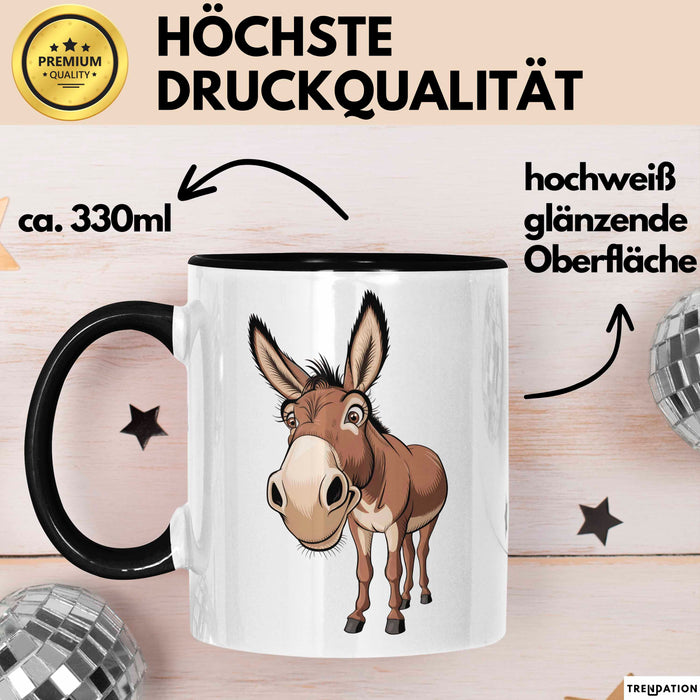 Eselbauer Esel Tier Gesicht Tasse Geschenk Lustige Geschenkidee Spruch Trendation