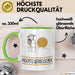 Geschenk für Abenteuerreisende Tasse Lustige Geschenkidee Geburtstag Ich Bin Abenteuerreisende Ich Darf Das Grün Trendation