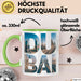 Dubai VAE Tasse Geschenk Lustige Geschenkidee Spruch Grün Trendation