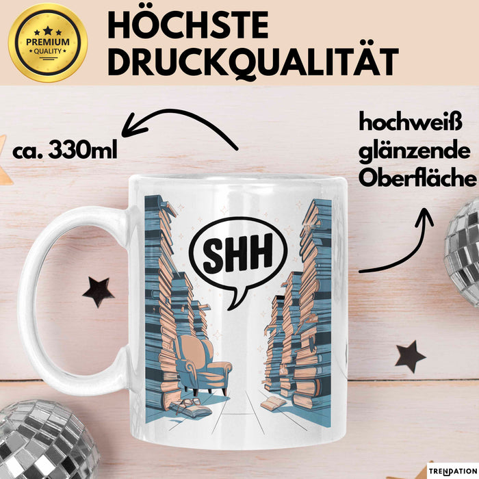 Bibliothekar Tasse Geschenk Lustige Geschenkidee Spruch Für Buch Hüter Weiß Trendation