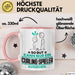 Curling-Spieler Geschenk Tasse So Gut Kann Nur Ein Curling-Spieler Aussehen Geschenkidee Kaffee-Becher Rosa Trendation
