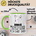 Geschenk für Musikfestival-Besucherin Tasse Lustige Geschenkidee Geburtstag Ich Bin Musikfestival-Besucherin Ich Darf Das Grün Trendation