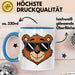 Teddybär Tier Sonnenbrille Tasse Geschenk Lustige Geschenkidee Spruch Blau Trendation