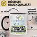 Eishockeyspieler Geschenk Tasse Ich Bin Eishockeyspieler Aber Sag Doch Einfach Superheld Lustige Geschenkdiee für Eishockeyspieler Kaffee-Becher Schwarz Trendation