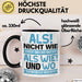 Lustige Tasse Geschenk Als Nicht Wie Sprachwitz Witziger Spruch Schwarz Trendation