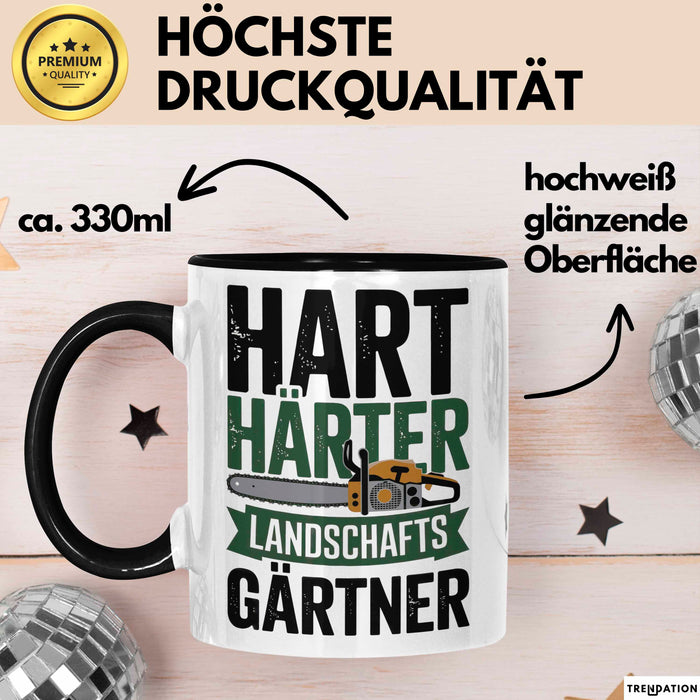 Garten Pflanzen Gärtner Tasse Geschenk Lustige Geschenkidee Spruch Hart Härter Landschaftsgärtner Trendation