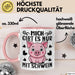 Schweine-Liebhaber Tasse Geschenk Mich Gibt Es Nur Mit Schwein Hausschwein Rosa Trendation