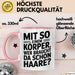 Sarkastischer Glatzkopf Tasse Geschenk Lustige Geschenkidee Mit So Einem Körper Wer Braucht Schon Haare Rosa Trendation