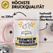 Trampolinspringer Geschenk Tasse Ich Bin Trampolinspringer Aber Sag Doch Einfach Superheld Lustige Geschenkdiee für Trampolinspringer Kaffee-Becher Rosa Trendation
