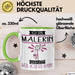 Malerin Tasse Geschenk Ich Bin Malerin Warum Weil Ich Es Kann Geschenkidee Geburtstag Grün Trendation