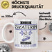 Skaterin Tasse Geschenk Ich Bin Skaterin Warum Weil Ich Es Kann Geschenkidee Geburtstag Weiß Trendation