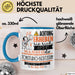 Tonstudio-Besitzerin Tasse Geschenk Lustiger Spruch Bitte Erheben Sie Sich Seine Majestät Die Tonstudio-Besitzerin Betritt Den Raum Blau Trendation